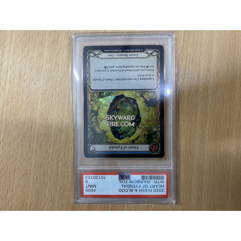 Heart of Fyendal RAINBOW FOIL PSA 9 NMMINT Flesh Blood 70120723