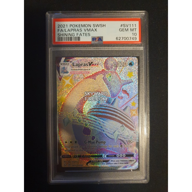 Lapras VMax SV111SV122 Shining Fates PSA 10 62700749