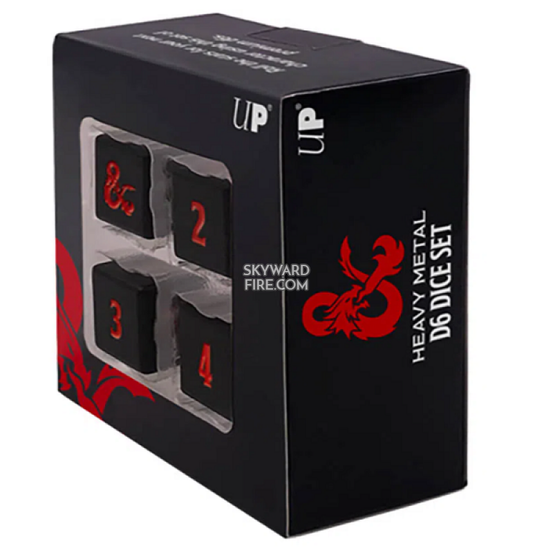 Dungeons and Dragons Heavy Metal D6 4x Dice Set